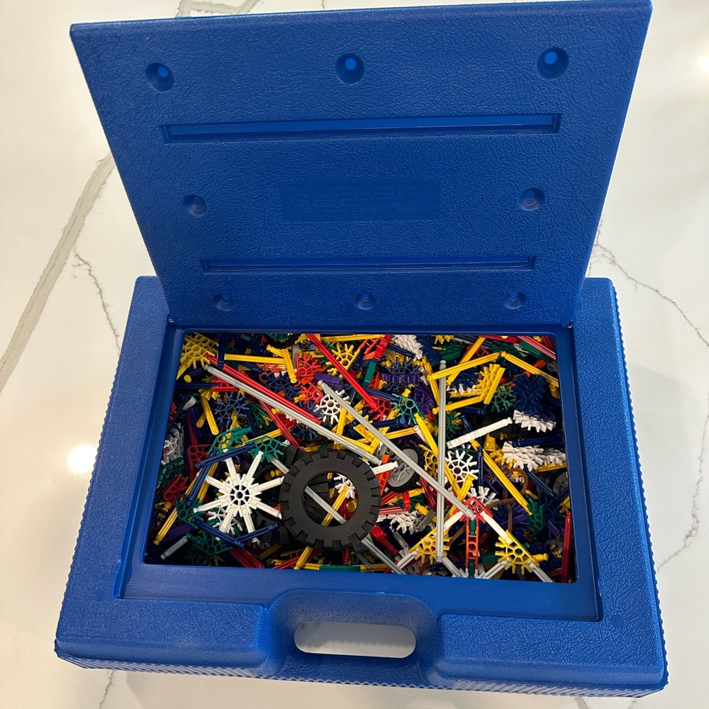 K’nex Building Blocks, Suitcase full of spare parts.